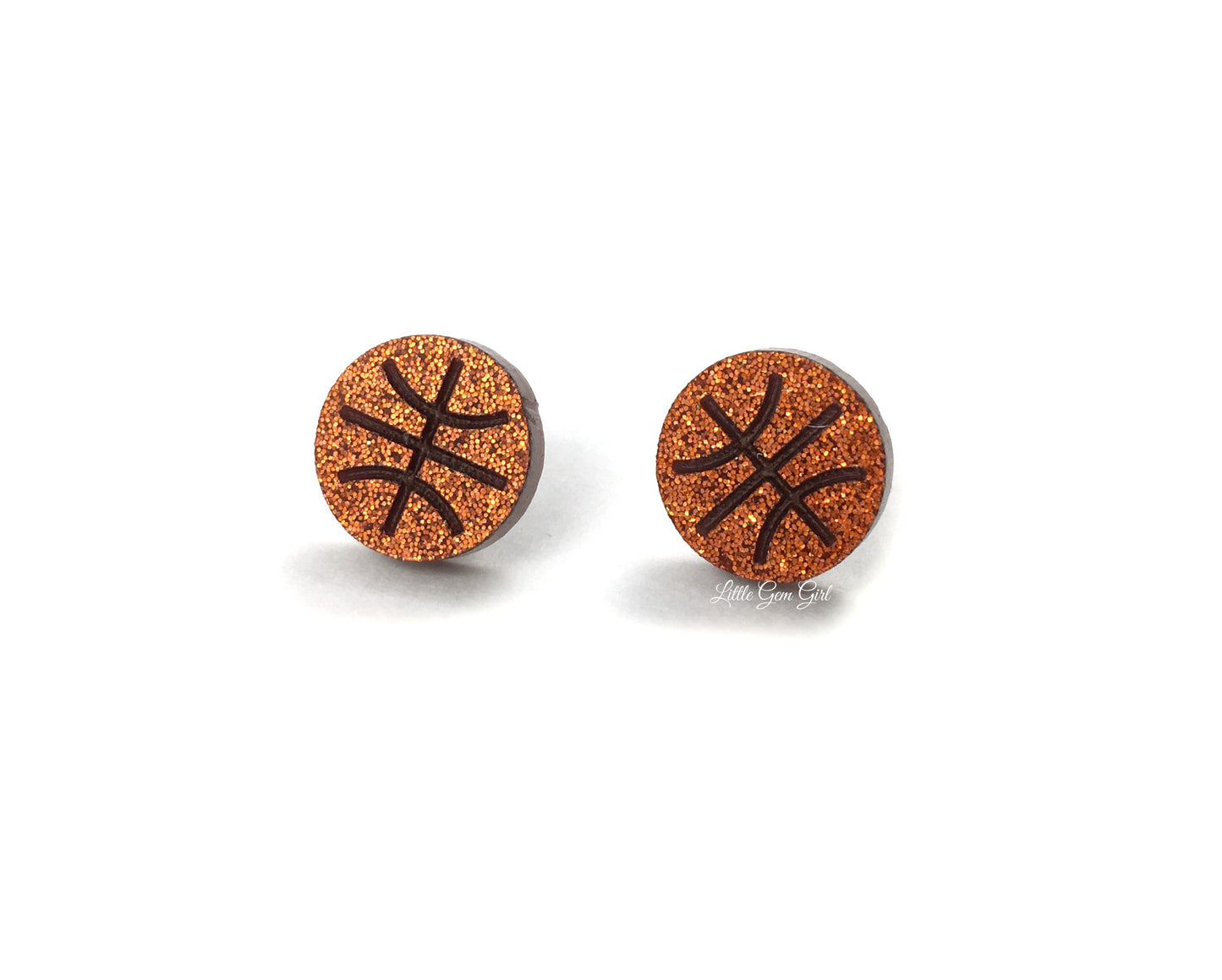 Sports Earrings Stainless Steel and Titanium Hypoallergenic Studs - Four Choices Available from Football, Baseball, Soccer, Basketball