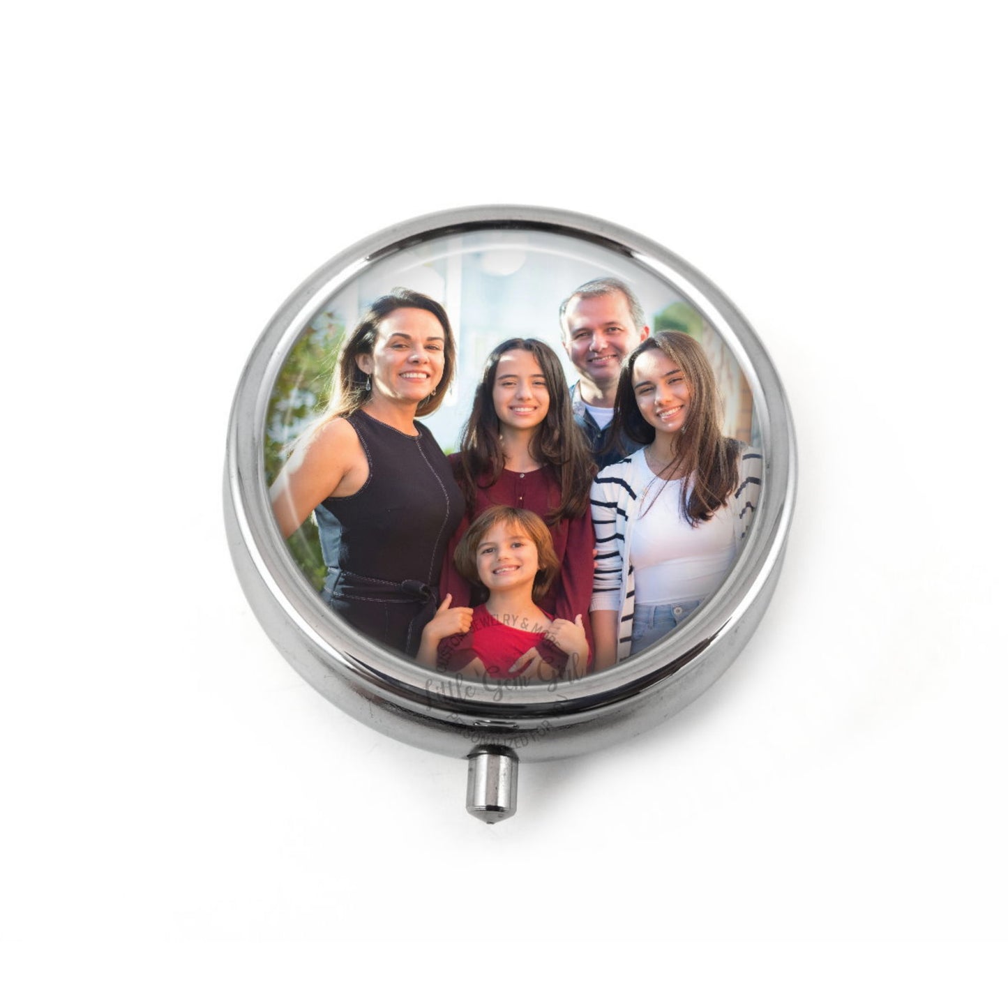 Custom Photo Metal Pill Box – Personalized Pill Case with 1 or 3 Compartments