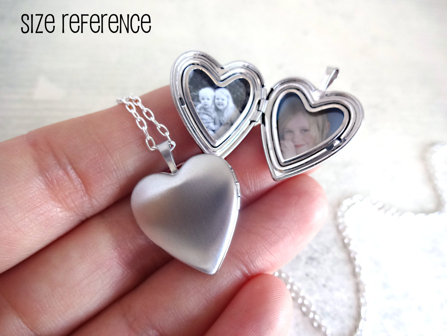Custom Photo Heart Pet Locket 925 STERLING SILVER - Paw Print Locket Necklace - Memorial Pet Heart Remembrance with Optional Engraving