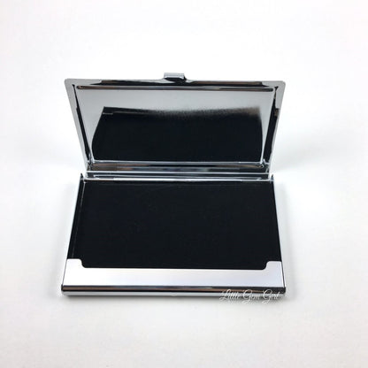 Custom Stainless Steel Business Card Holder - Personalized Business Card Case - 36 Marble Designs Available