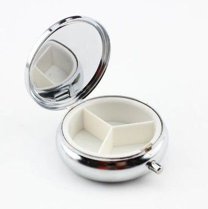 Custom Photo Metal Pill Box – Personalized Pill Case with 1 or 3 Compartments