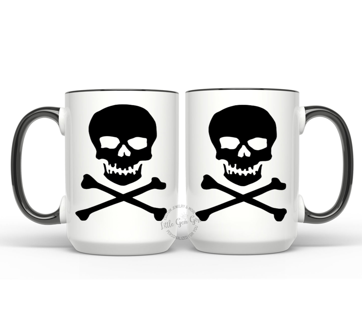 Skull and Crossbones Coffee Mug 15oz – Gothic Punk Rock Pirate Cup